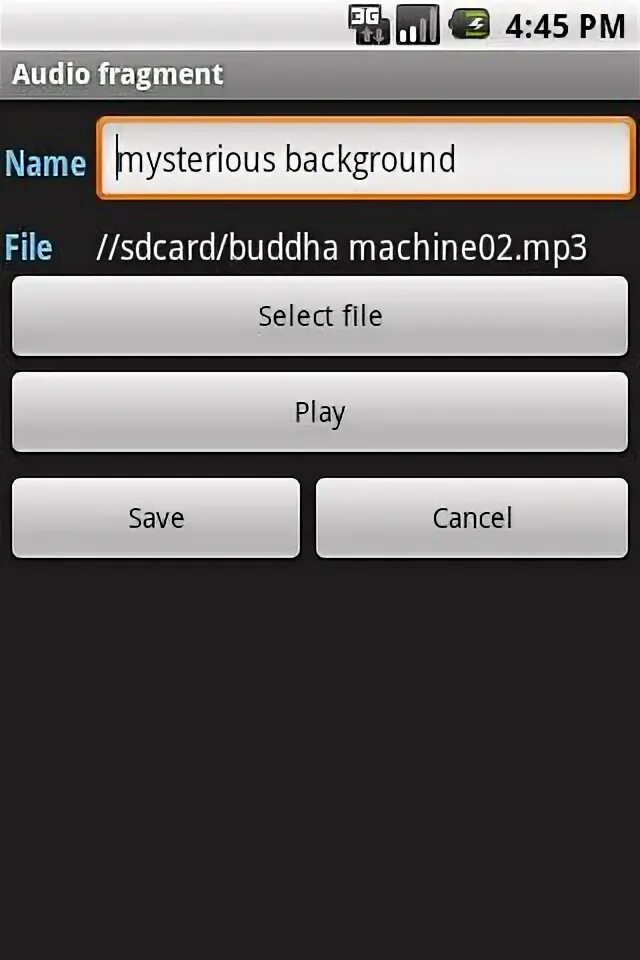 Fragment name