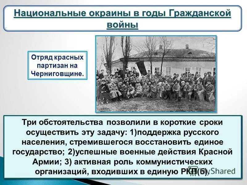 Русификация национальных окраин. Национальные окраины в годы гражданской войны.