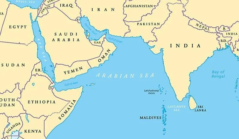 Аравийский какой океан. Аравийский полуостров на карте индийского океана. Йемен и Аравийское море. Персидский залив Аравийское море. Аравийский полуостров и Индостан на карте.