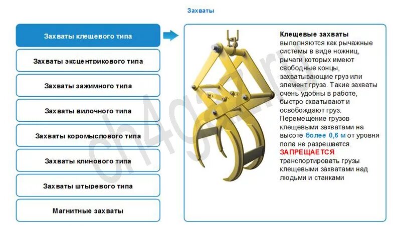 Применение захватов