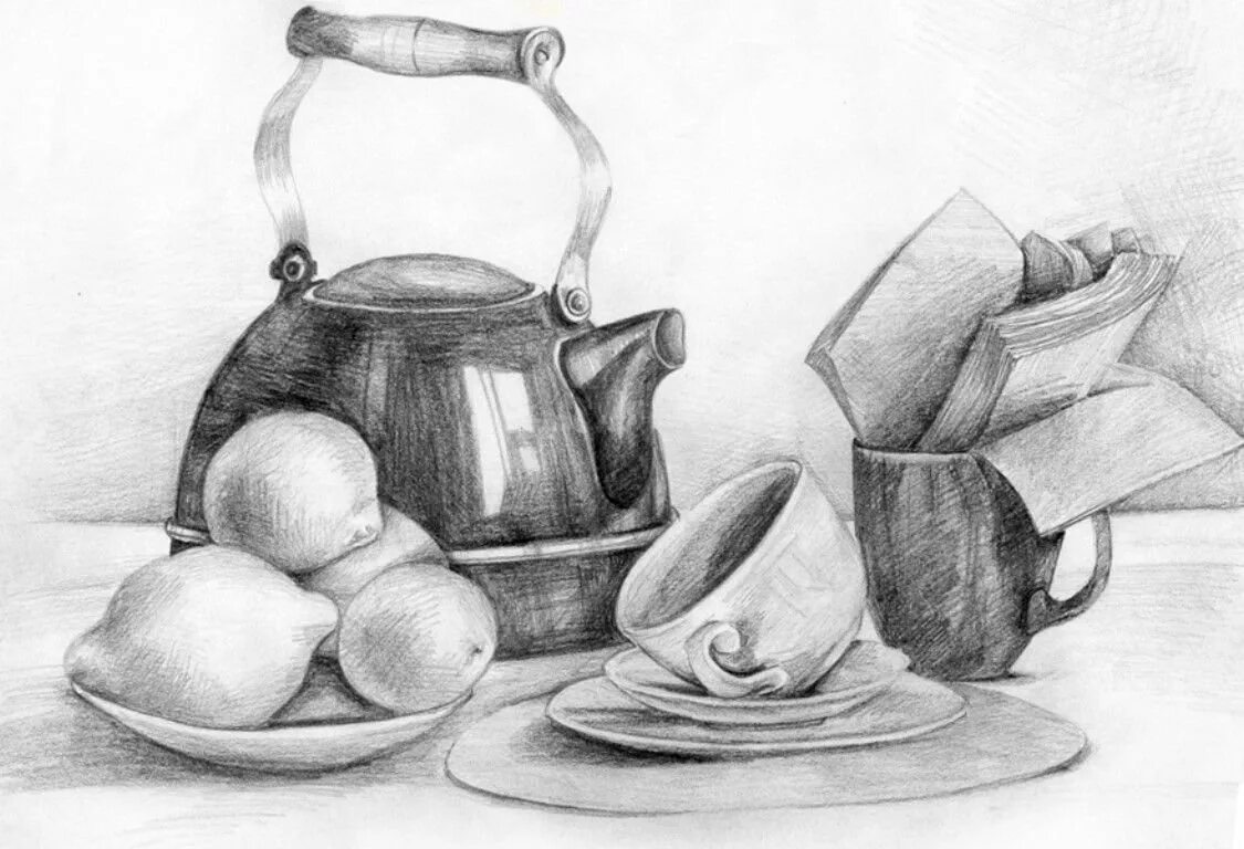 Натюрморт рисунок карандашом. Натюрморт рисунок карандашом легкий для начинающих. Натюрморт карандашом. Натюрморт рисунок карандашом легкий для начинающих. Фрукты карандашом.