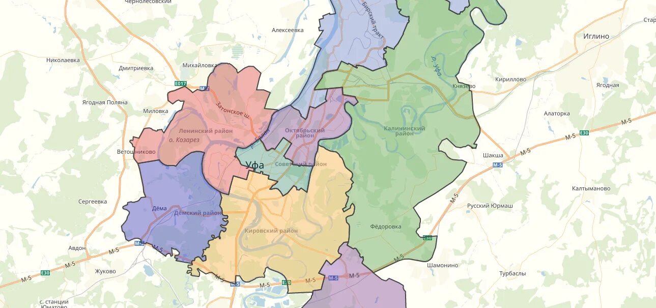 Октябрьский район г уфа сайт администрации. Карта Демского района в Уфе. Калининский район Уфы на карте с границами. Калининский район Уфа на карте. Районы Уфы на карте.