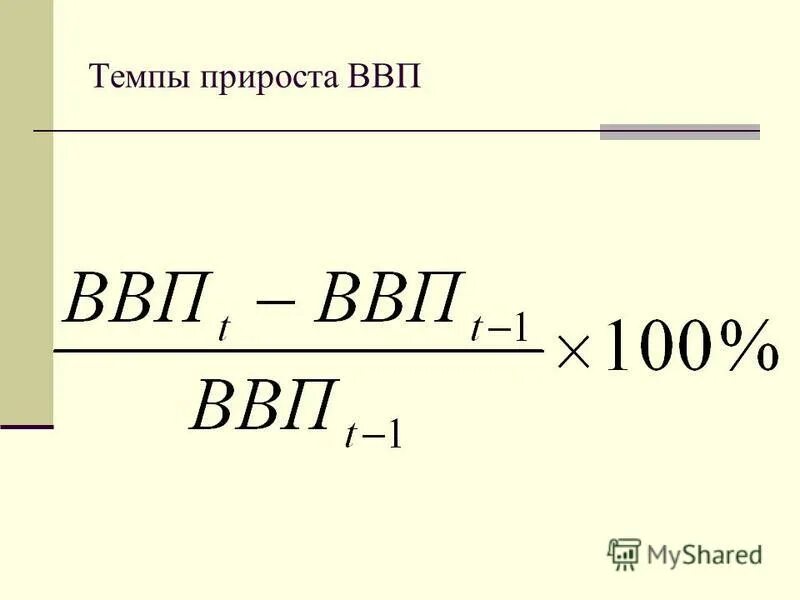 Определить прирост ввп