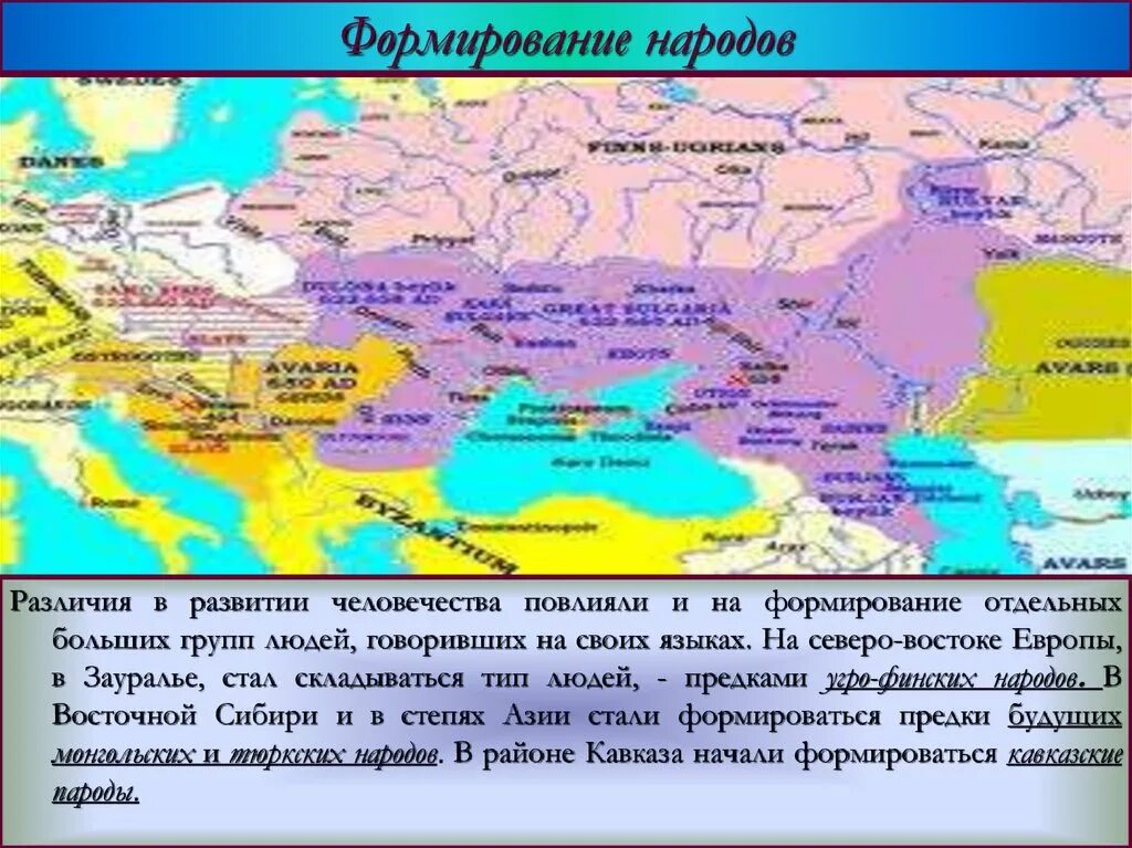 Народы Восточной Европы в древности. Формирование народов. История народов Восточной Европы. Народы Европы в древности.