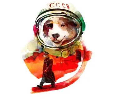 День космонавтики собака