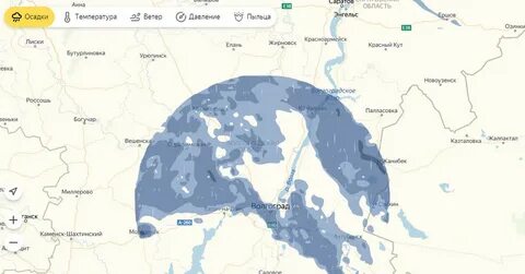 Карта осадков варениковская