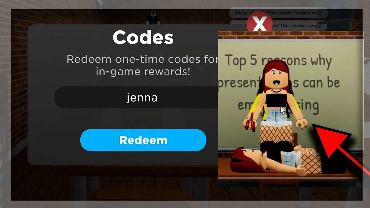 Experience codes. The presentation experience коды. Дженна РОБЛОКС. The presentation experience codes Roblox. The presentation experience Roblox.