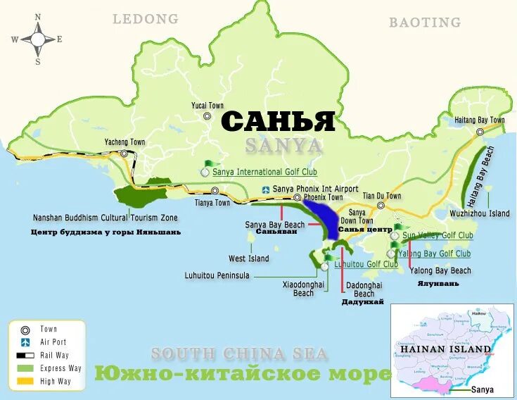 Остров хайнань китай на карте. Остров хайнань санья на карте. Остров хайнань китай на карте. Курорты хайнаня на карте. Бухты санья на карте.
