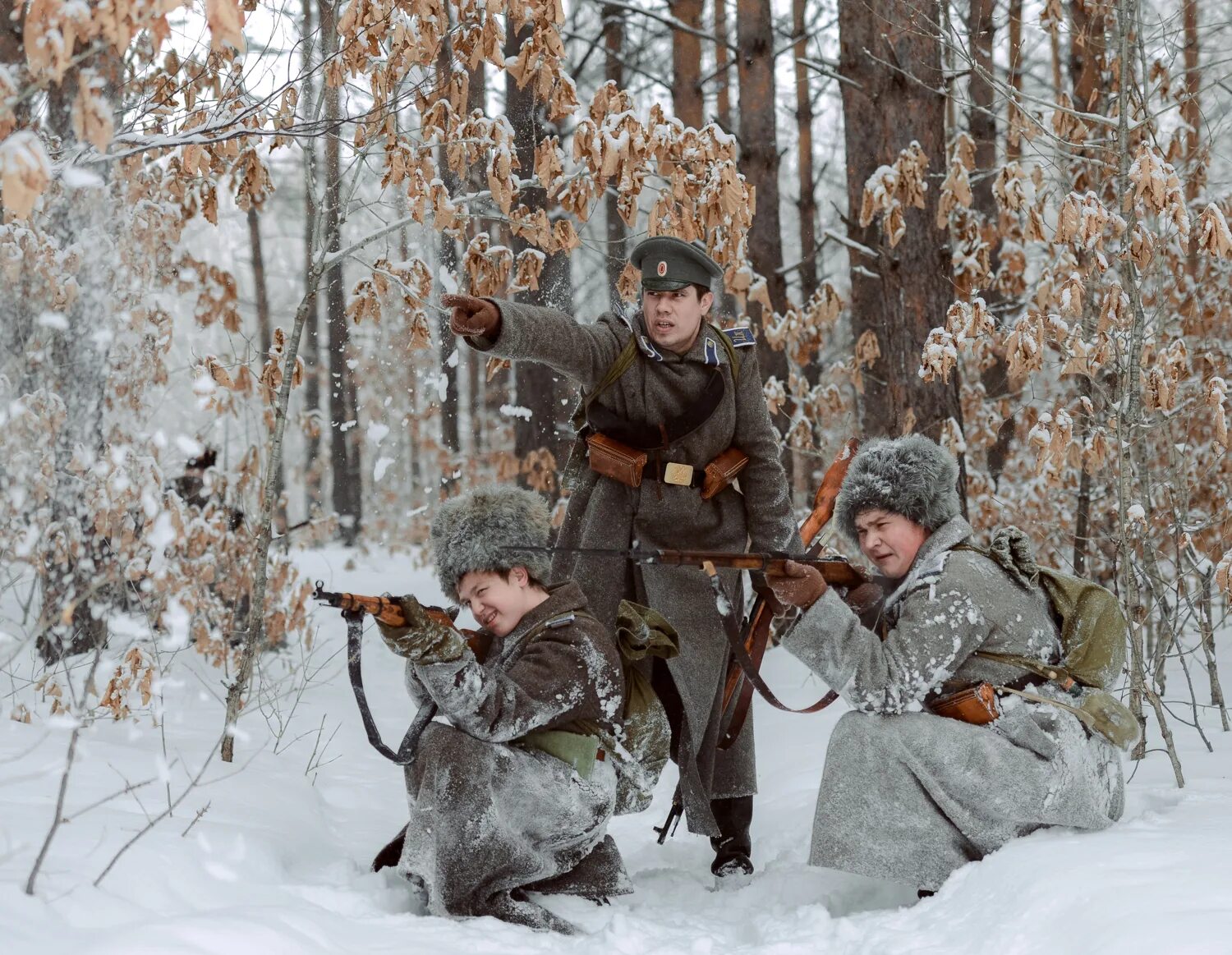 Военная и гражданская жизнь. Современные Партизаны. Партизаны в Сибири. Реконструкция боя гражданской войны.