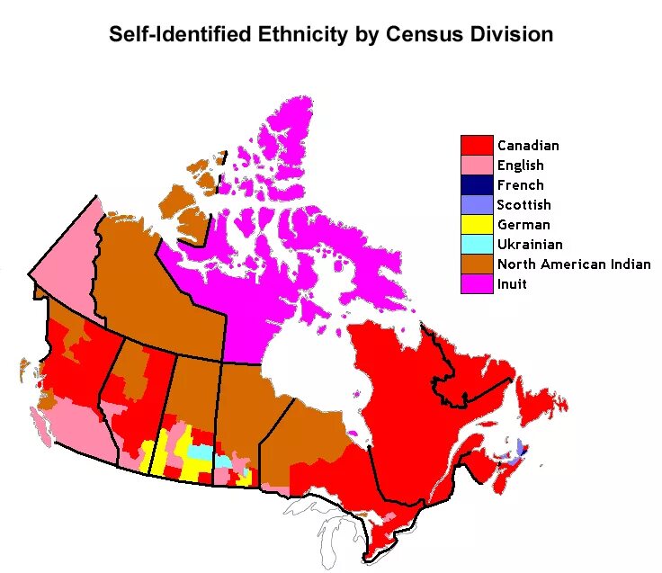 Национальный состав Канады карта. Этнический состав Канады карта. Карта плотности населения Канады. Карта национальностей Канады.