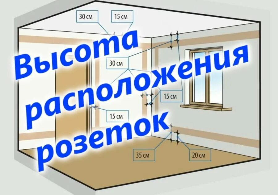 На каком расстоянии устанавливать выключатели