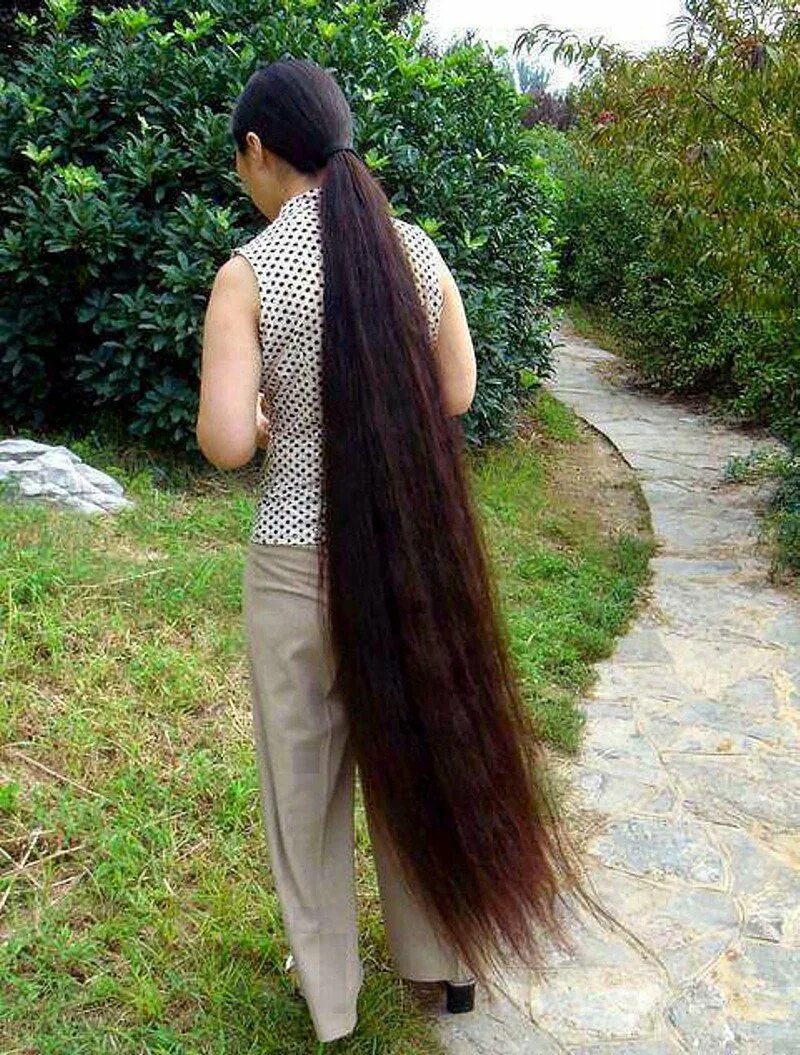 Pulling long haired