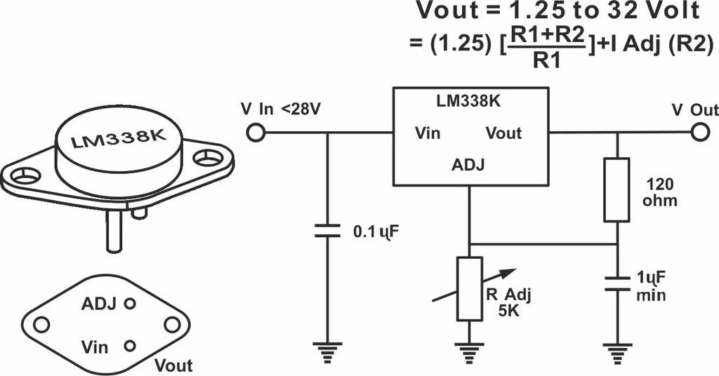 LM 338 стабилизатор напряжения схемы включения. Регулируемый блок питания lm338k. Микросхема стабилизатора LM 338. Lm338 регулируемый стабилизатор. Напряжение 14 5 вольт