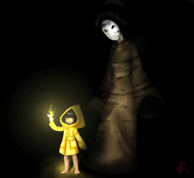 Little nightmares персонажи. Шестая little nightmares и коралина. коралина little nightmares. little nightmares паромщик. little nightmares леди и шестая.