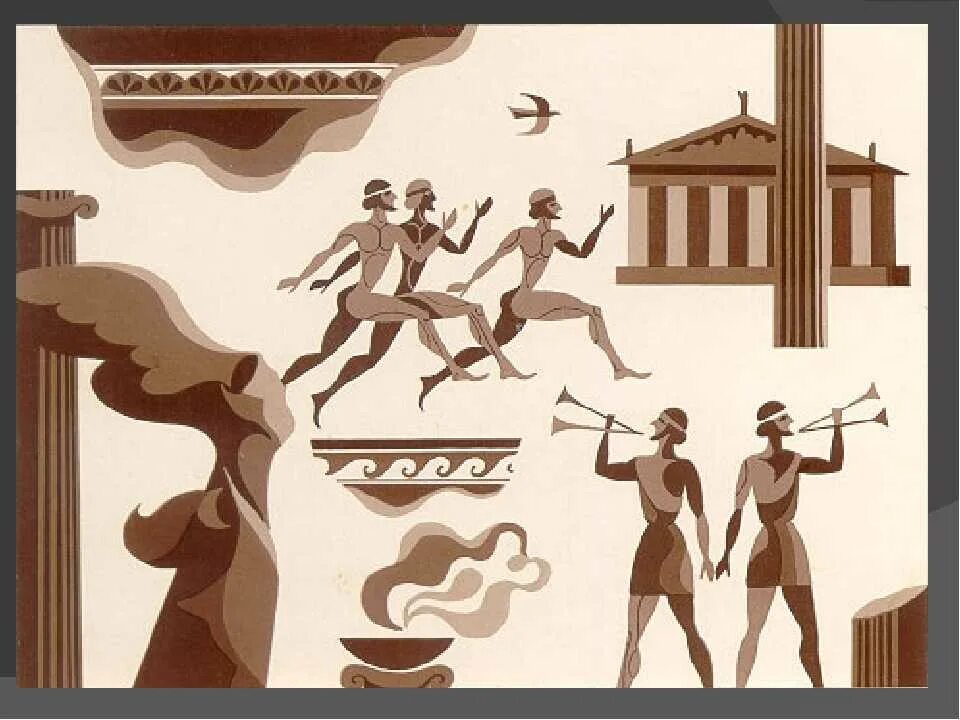 1 Олимпийские игры в древней Греции. Древняя Олимпия Олимпийские игры. Древний Грек Олимпиец.