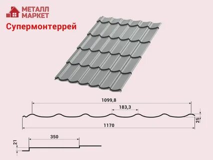 Шаг черепицы