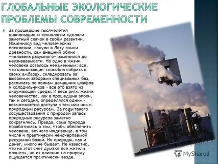 Реферат на тему экологические проблемы современности
