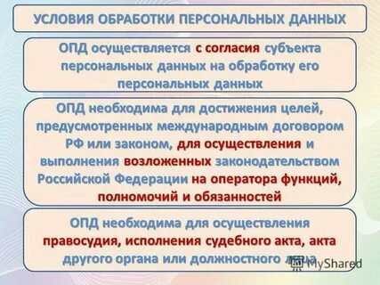 Сообщений и обработку персональных