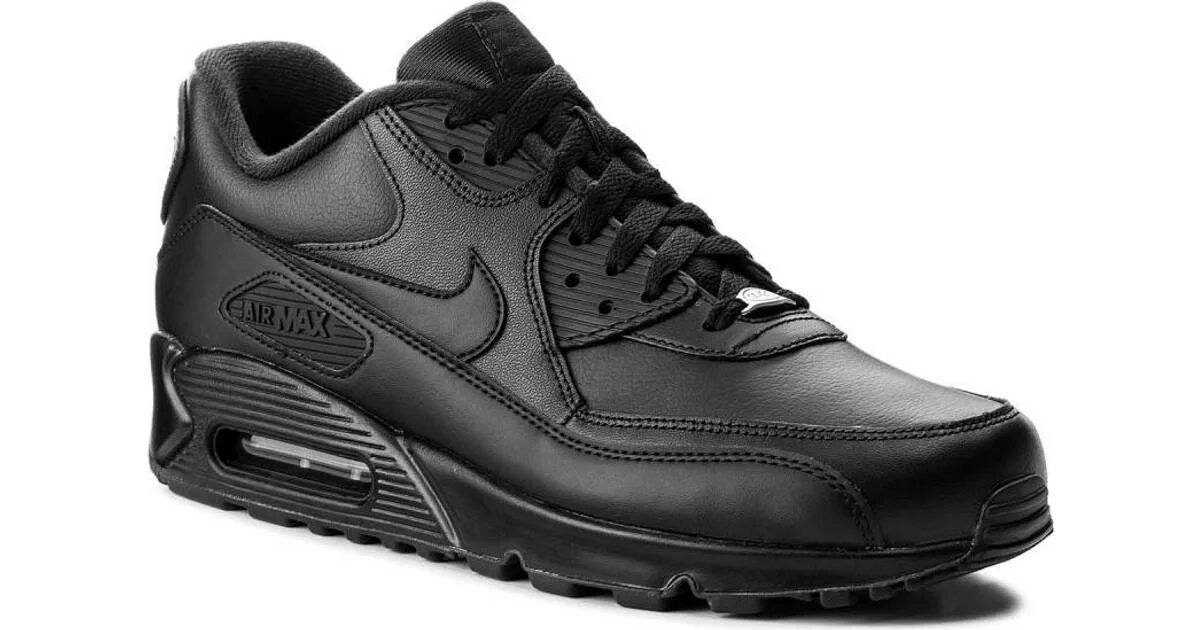 Nike Air Max 90 Leather. Nike Air Max 90 Leather all Black. Nike Air Max 90 мужские Black. Nike Air 90 Black Leather. Leather air