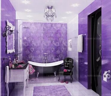 Туалетная фиолетово