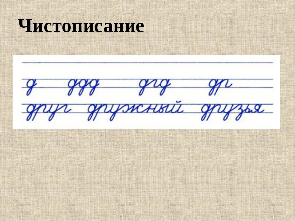 Чистописание по русскому 1 класс школа россии