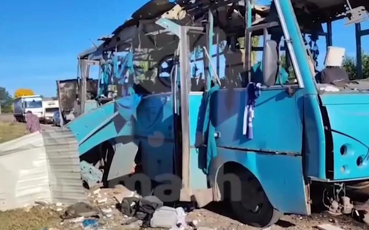 Обстрел автобуса в лисичанске