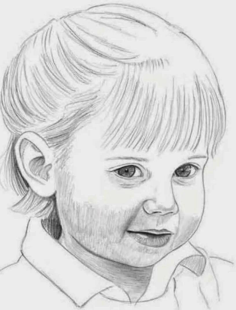 Портрет человека ребенку. Рисование портрета. Портрет рисунок карандашом. Портрет легкий. Рисование портрета карандашом.