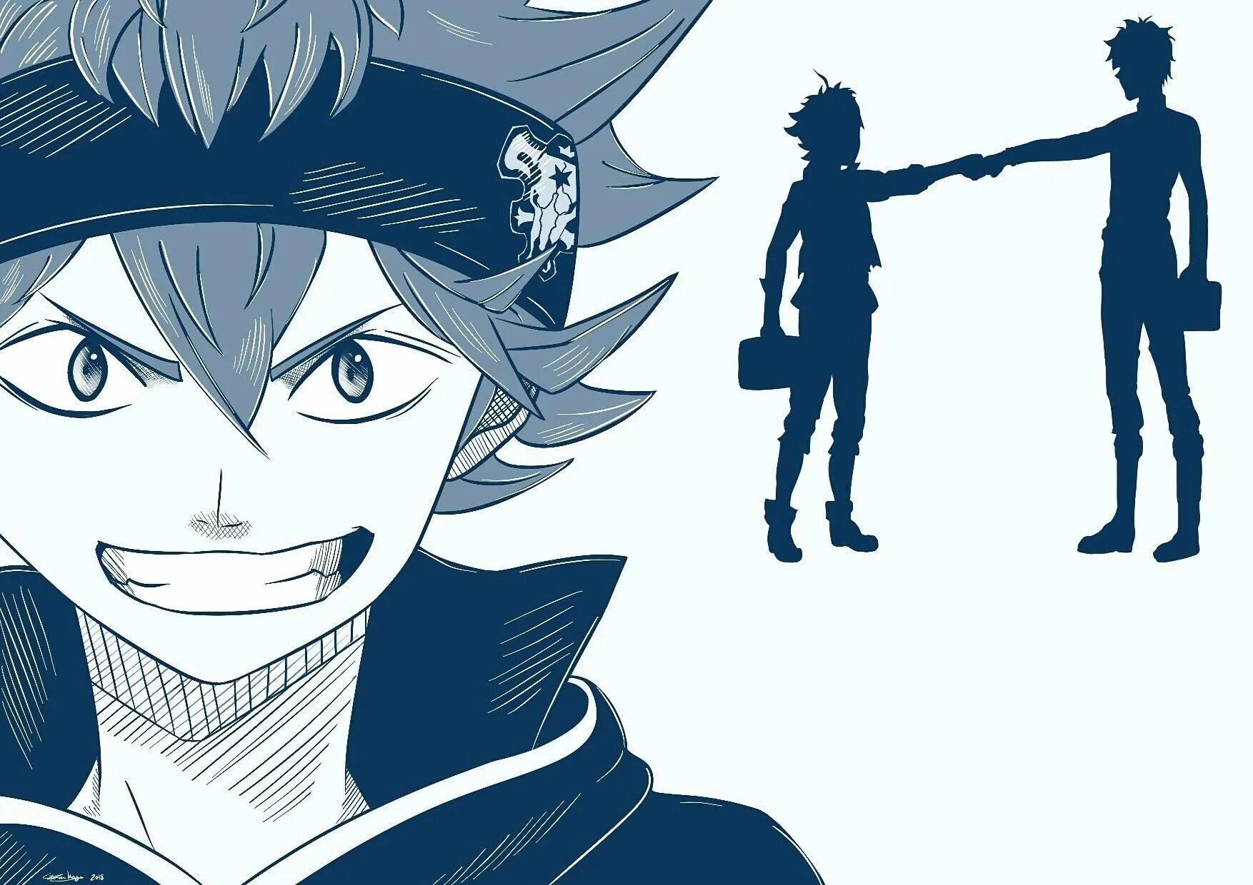 Black clover code. Аста black clover. аста черный клевер арт.
