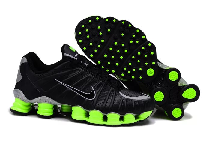 Кроссовки с зеленой подошвой. Nike Shox TL Black Green. Nike Shox tl2. Найк шокс зеленые. Nike Shox Black/Green.