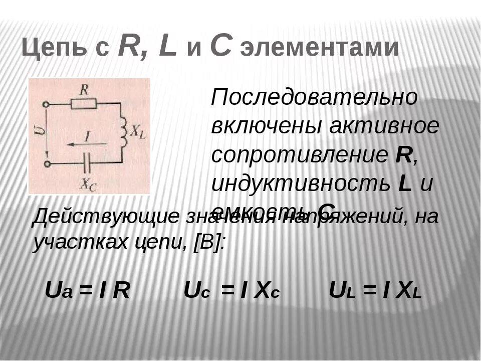 Ток в цепи с l