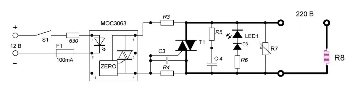 Симистор схема включения 220 вольт. Твердотельное реле 220в схема подключения. Твердотельное реле 220в своими руками схема. Твердотельное реле 12в схема.