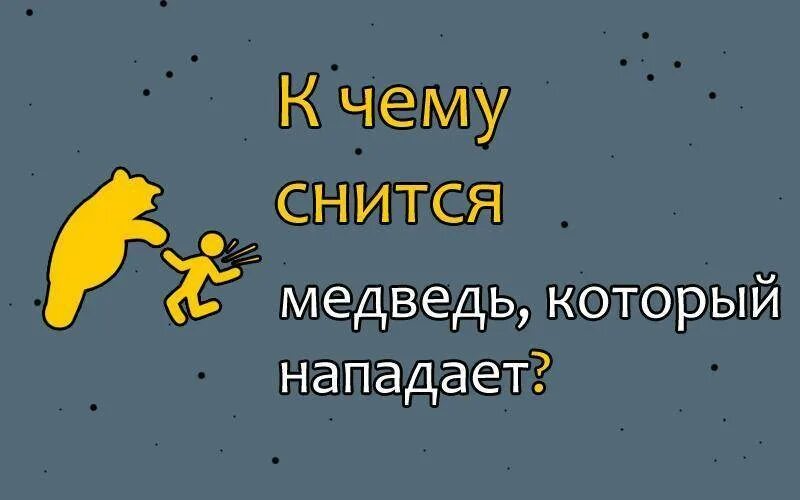 Сон медведь нападает к чему снится