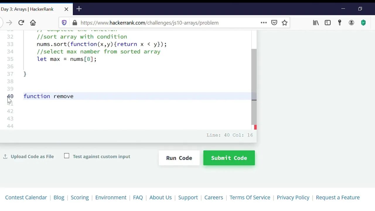 Array ru. HACKERRANK submit code. HACKERRANK JAVASCRIPT Tests with answers.