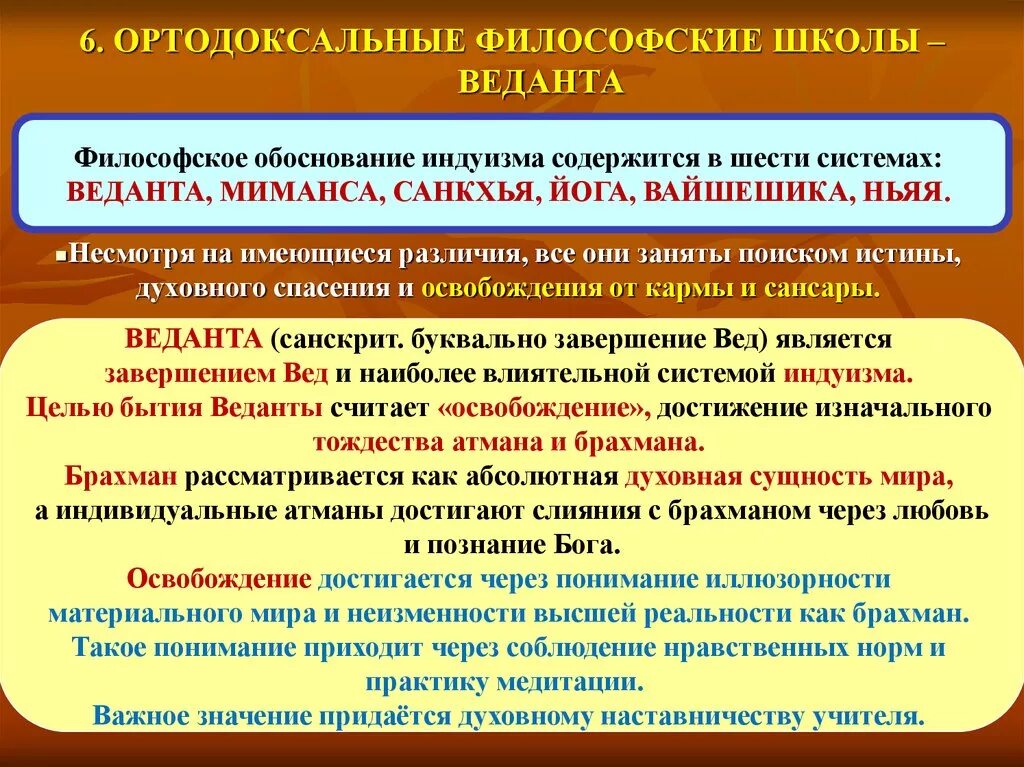 Ортодоксальная школа древней. Школы древнеиндийской философии веданта. Ортодоксальные философские школы. Основные ортодоксальные философские школы.. Ортодоксальные школы это в философии.