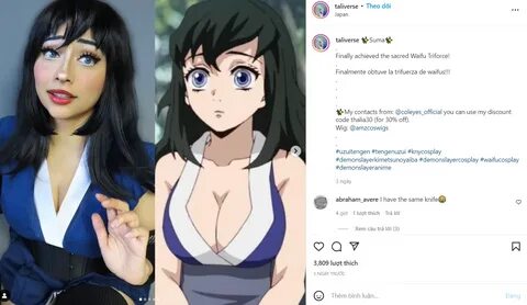 Mới đây một người hâm mộ Kimetsu no Yaiba rất sáng tạo đã cosplay cả ba ngư...