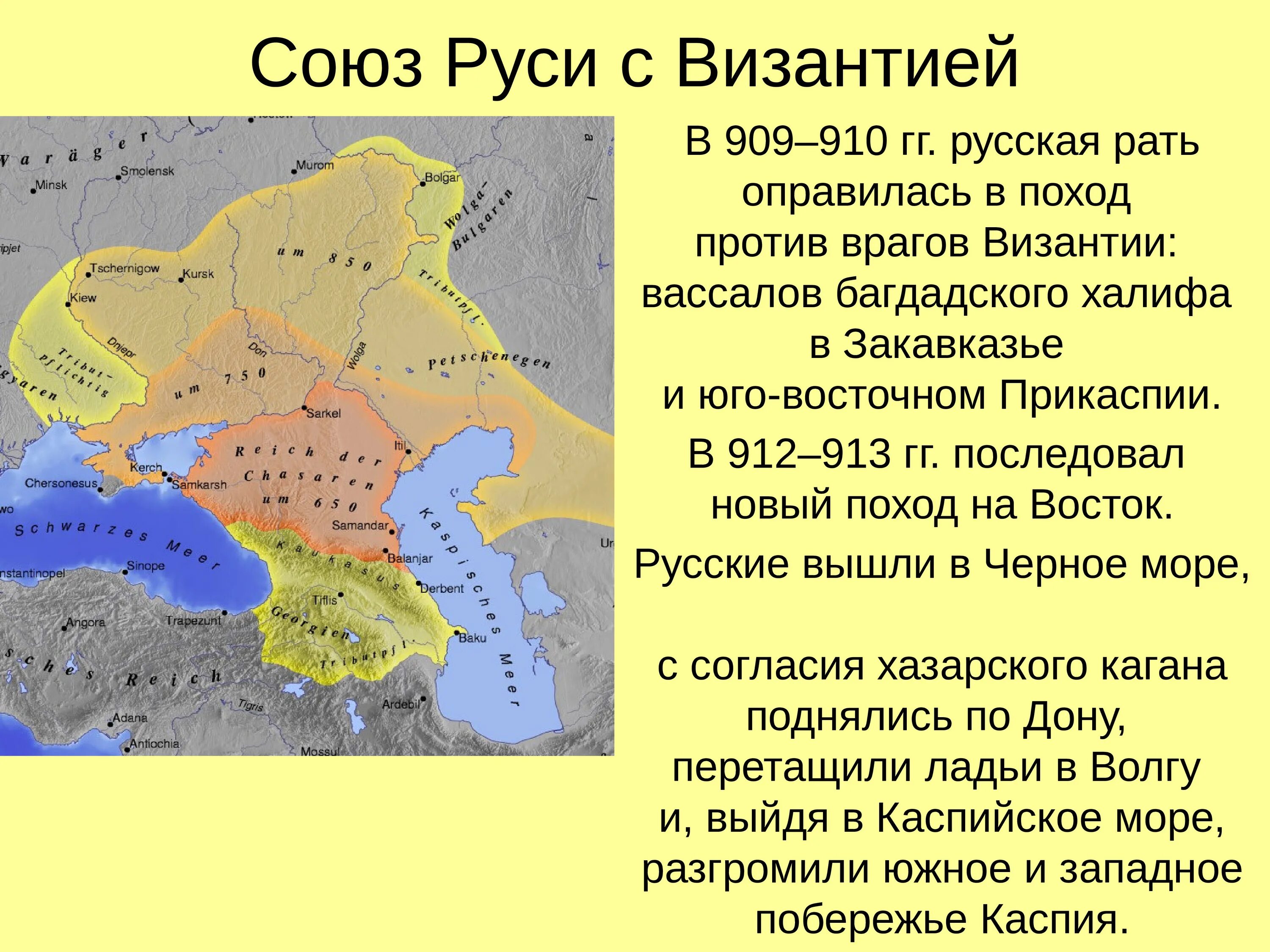 Взаимоотношения восточных славян с хазарским каганатом