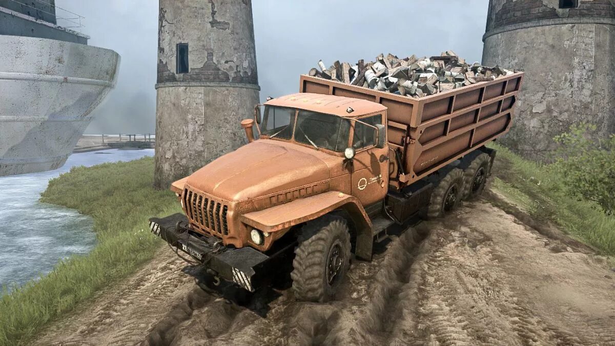 Урал 4320 пак spintires. Пак советской техники спин тирес. 03. Урал 43206 лесовоз. Зил пак для spin tires 03.