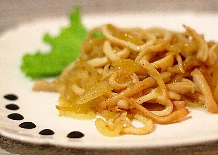 Кальмары жареные с луком Еда, Национальная еда, Вкусняшки