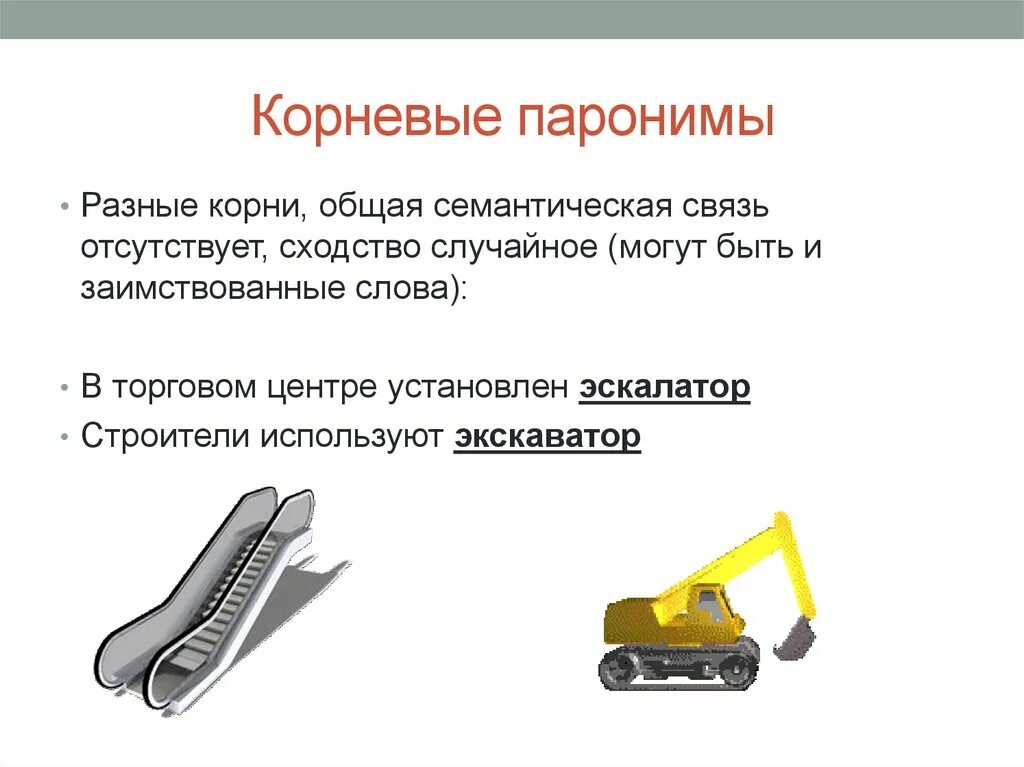 Экскаватор и эскалатор паронимы. Корневые паронимы. Корневые паронимы примеры. Коренной корневой паронимы. Экскаватор предложение