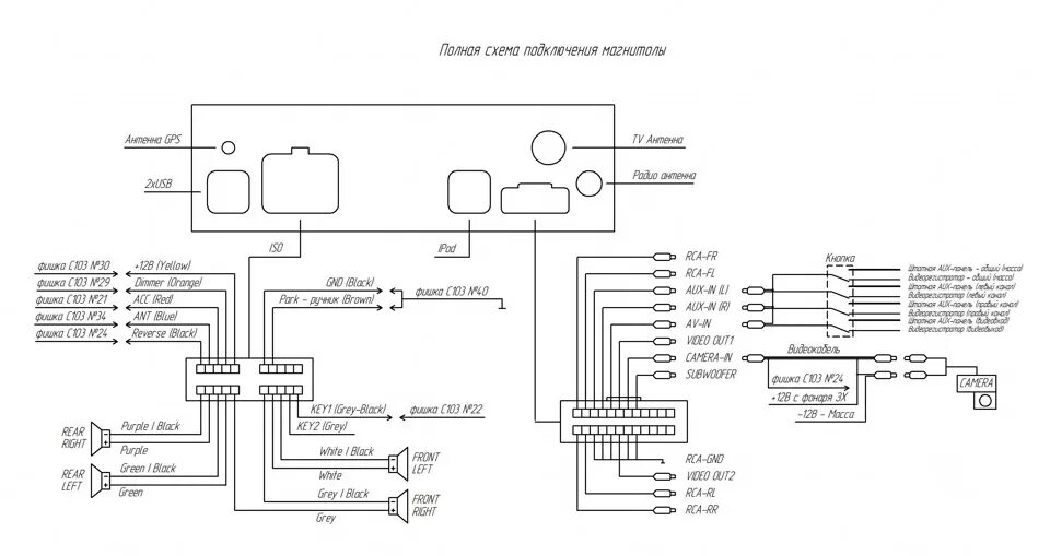 Подключение китайской магнитолы к рулю. Схема подключения китайской автомагнитолы 2 din. Схема подключения китайского магнитофона 2 din. Схема подключения магнитолы Пионер 2din.