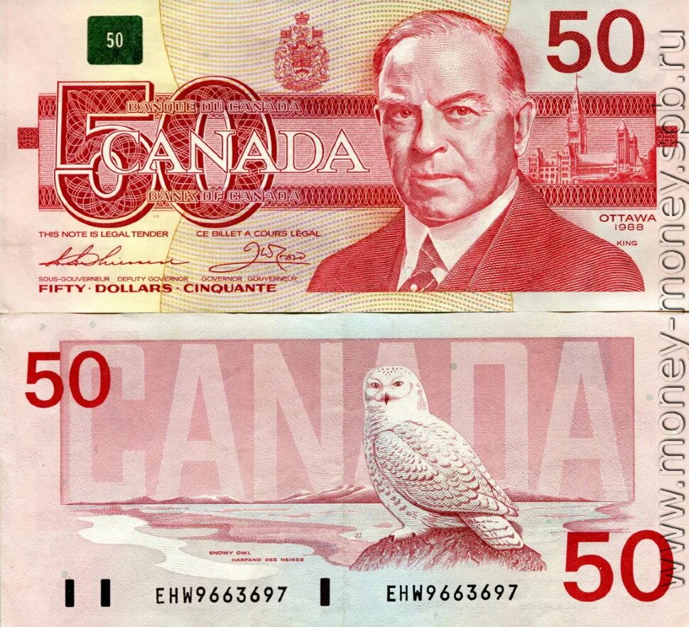 Банкноты Канады. Банкнота канадский доллар. 50 Долларов Канада. 50 Канадских долларов.
