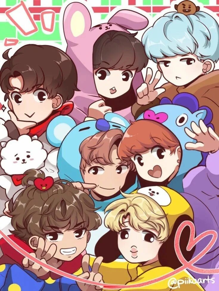 Bts персонажи. Bt21 и БТС. BTS X bt21. Мультяшные герои БТС. БТС участники мультяшки.