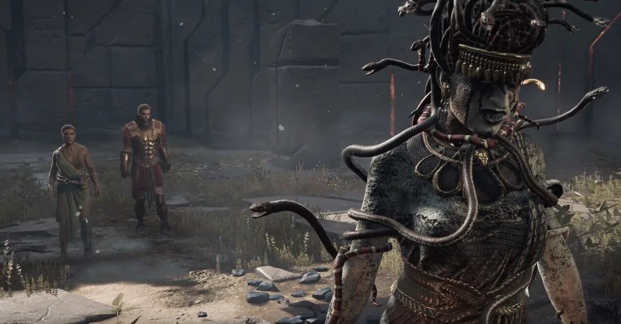 Медуза ассасин крид одиссея. Циклоп одиссея ассасин. Assassin's creed odyssey цербер. Ассасин одиссей боссы. Ассасин одиссей боссы.