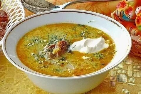 Суп свиной с капустой