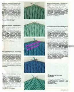 Схема полой резинки спицами