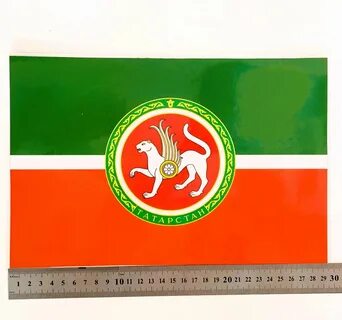 Наклейки флаг Татарстана с гербом 20х30см 2шт. на авто купить c доставкой на OZO