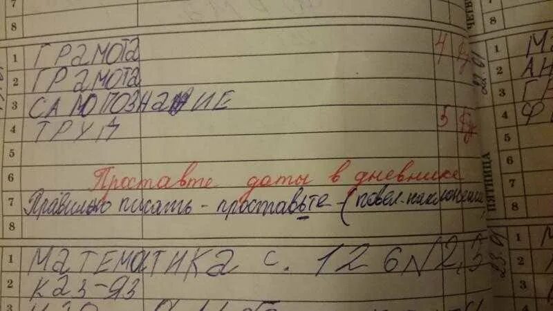 Замечание ошибки