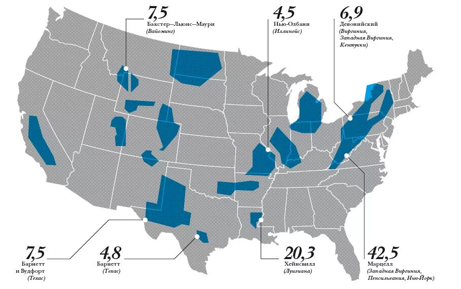 Промышленность штатов сша. Сланцевый газ на карте мира. Нефтяные месторождения сша карта. Карта добычи сланцевой нефти в сша. Нефтяные месторождения сша карта.