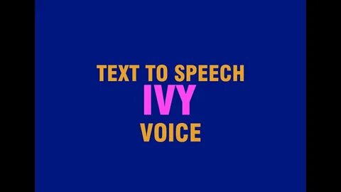 Tts voice