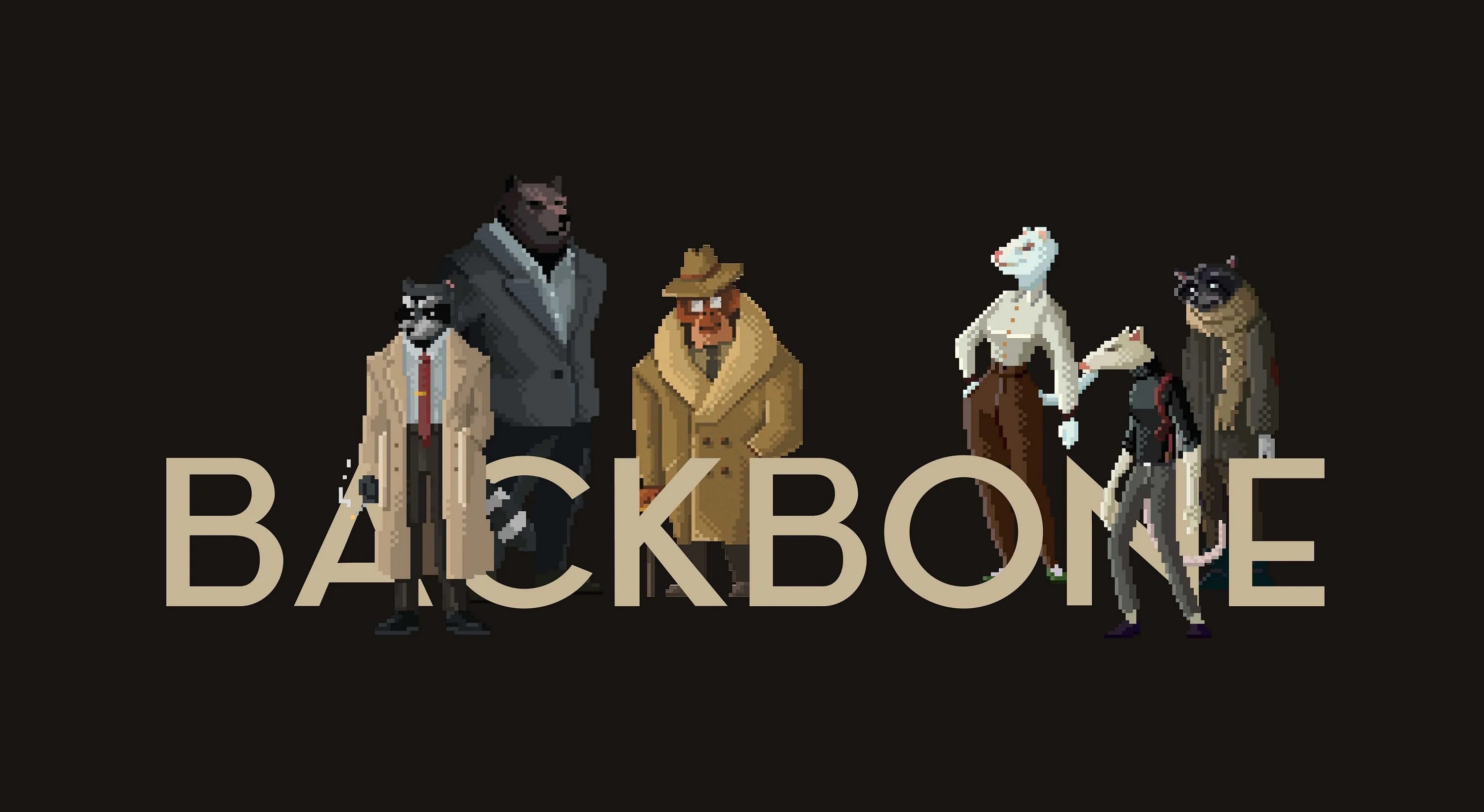Backbone s. Backbone енот детектив. игра про енота детектива. backbone игра. backbone игра арты.